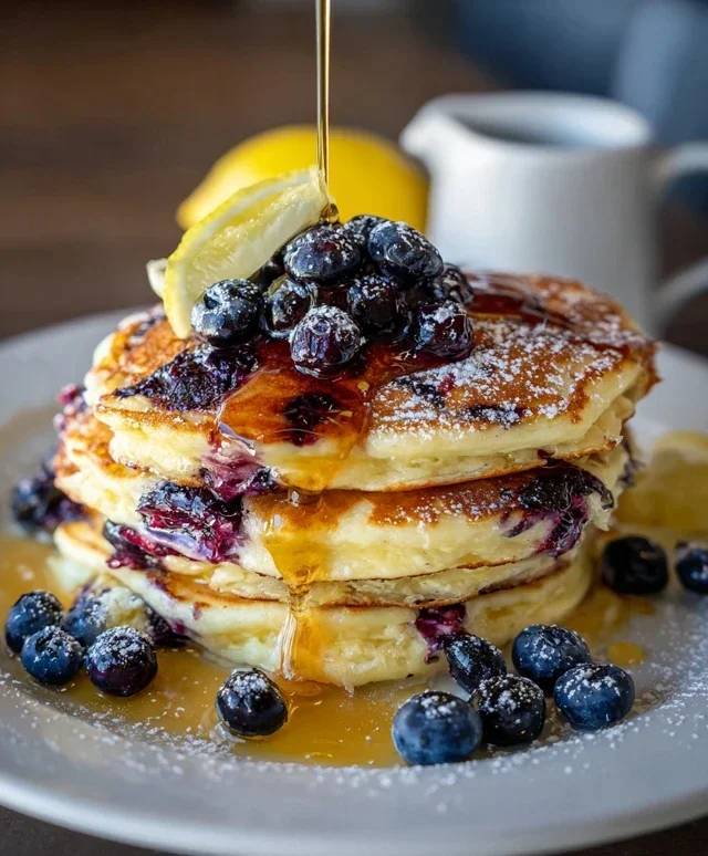Lemon Blueberry Pancakes