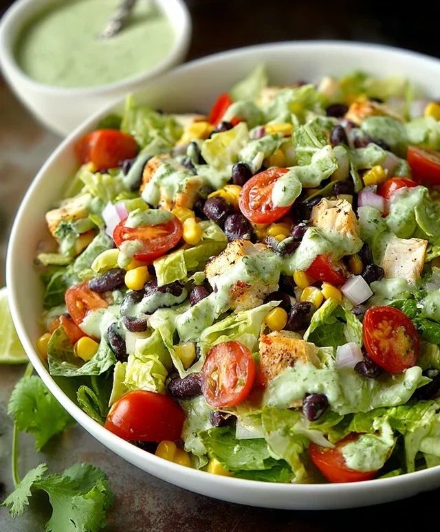Southwestern Chopped Salad with Cilantro-Lime Dressing