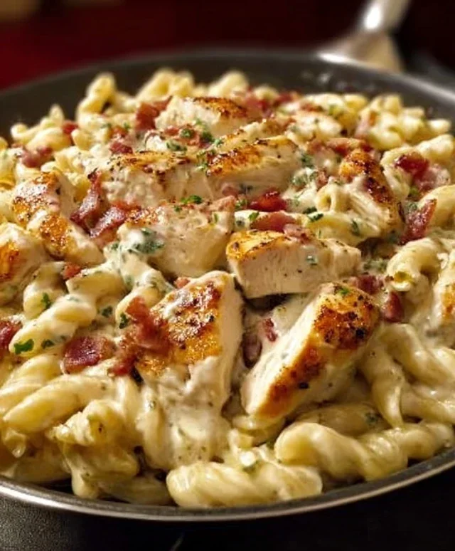 Chicken Beef Beef Bacon Ranch Pasta