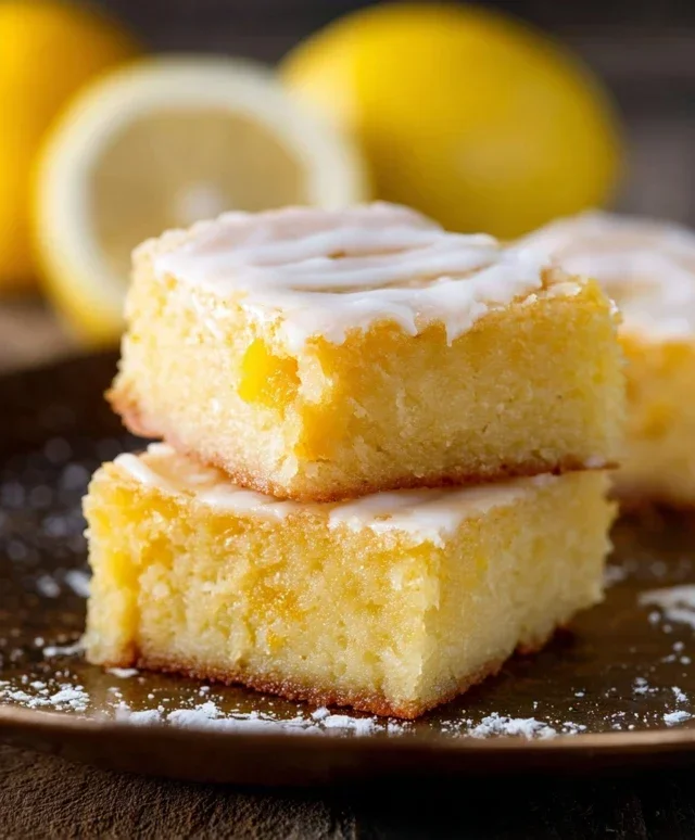 Easy Lemon Brownies Recipe