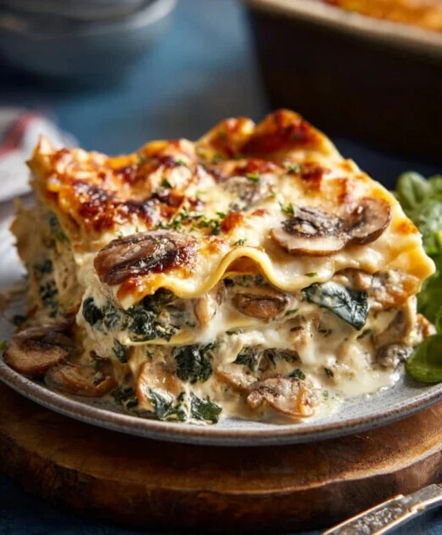 Mushroom And Spinach Lasagna Recipe