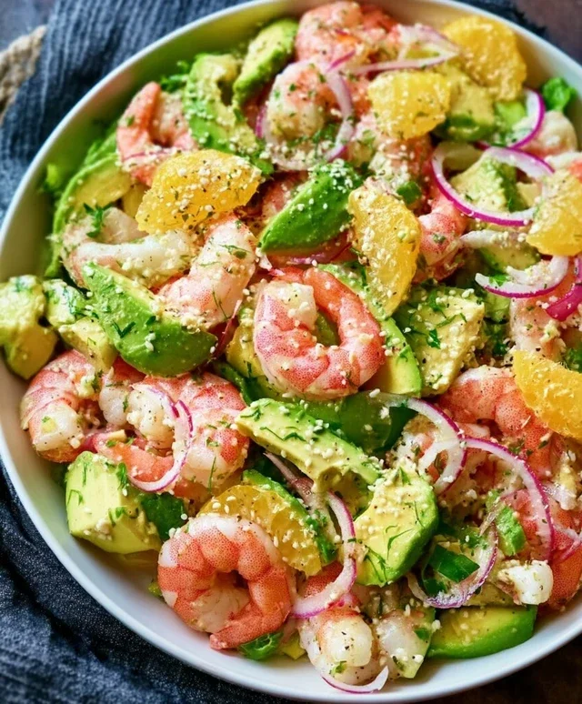 Citrus Shrimp Avocado Salad