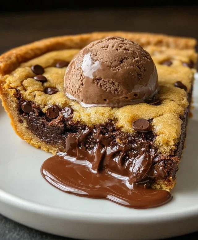 Deep Dish Nutella Cookie Pie