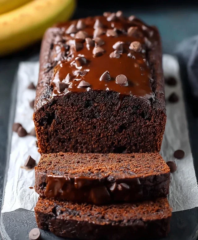 Healthy Chocolate Banana Bread