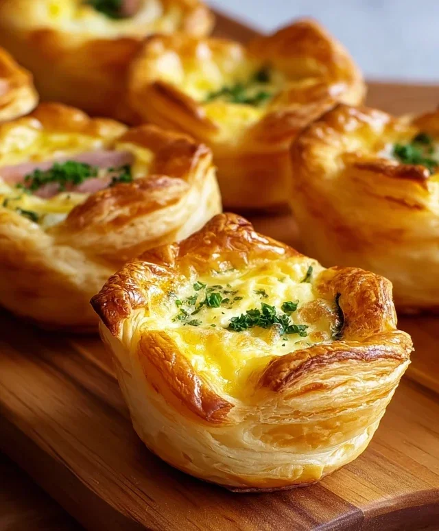 Savory Puff Pastry Cups