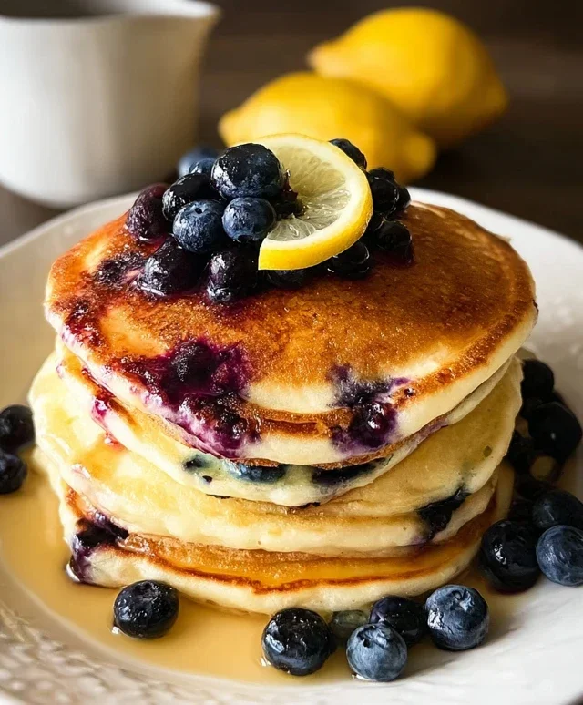 Lemon Blueberry Pancakes