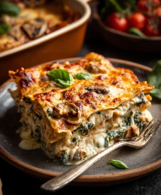 Mushroom And Spinach Lasagna Recipe