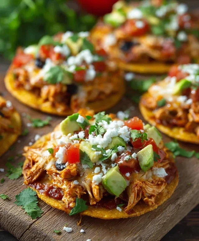 Mexican Rotisserie Chicken Tostadas
