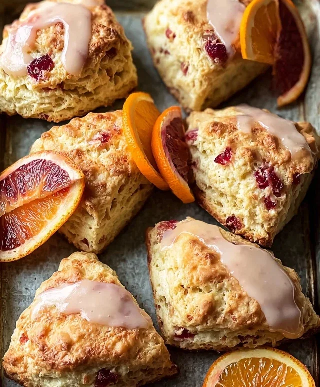 Blood Orange Scones