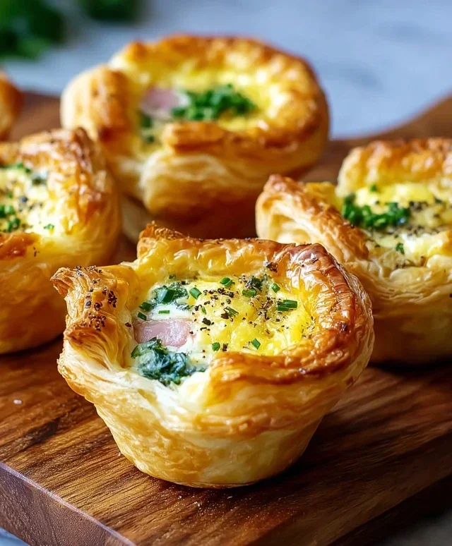 Savory Puff Pastry Cups