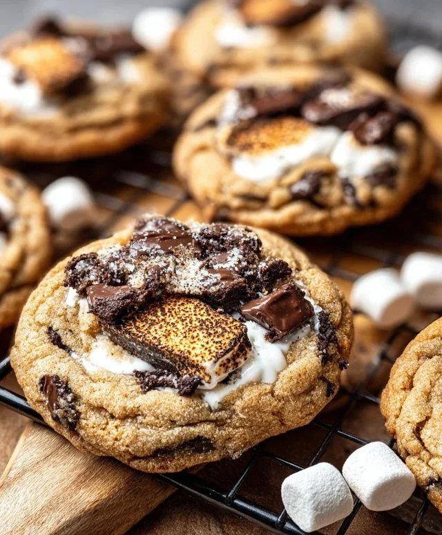 S'mores Cookies and Cream Cookies