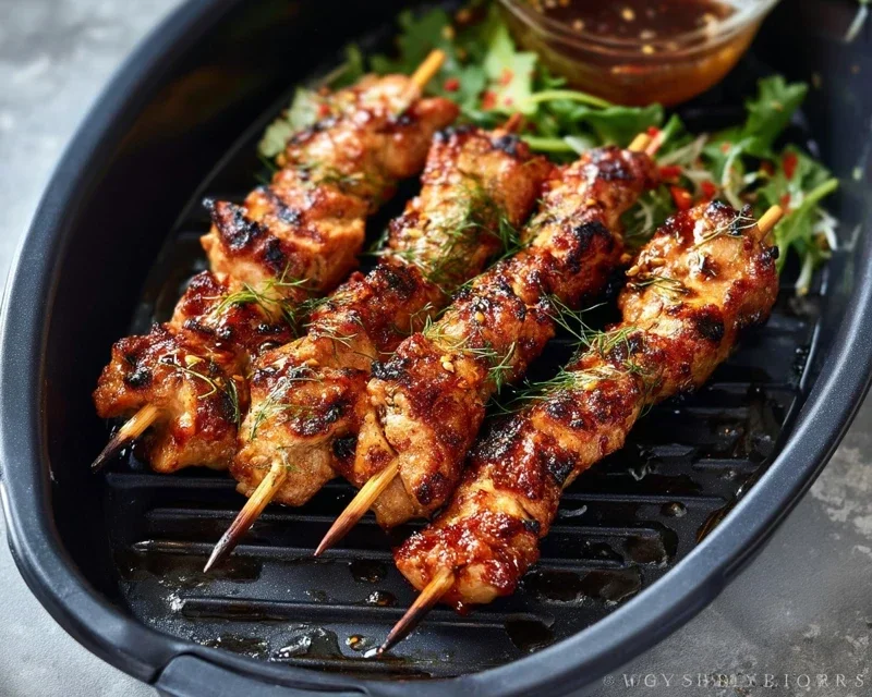 Bang Bang Chicken Skewers