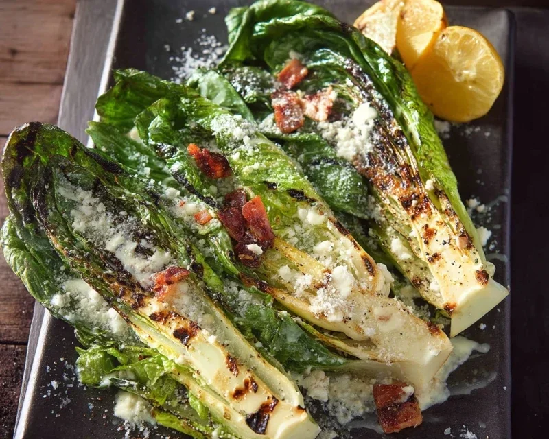 Grilled Romaine Caesar Salad Recipe