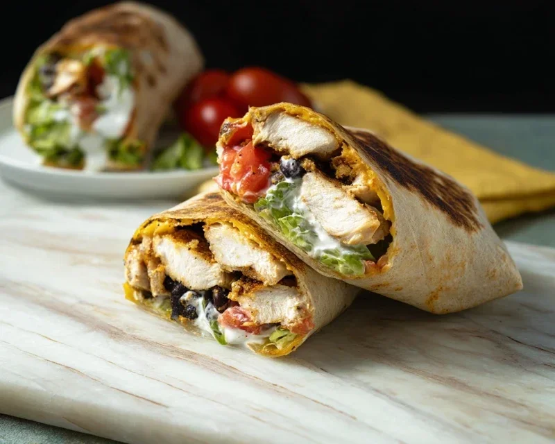 Chipotle Ranch Grilled Chicken Burrito
