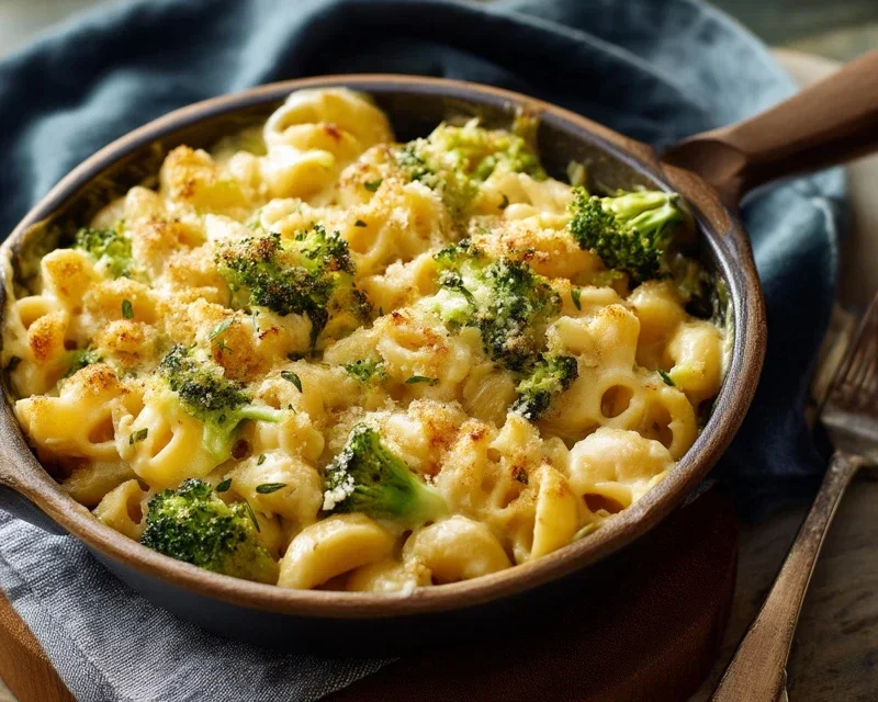 One Pot Healthy Broccoli Mac and Cheese