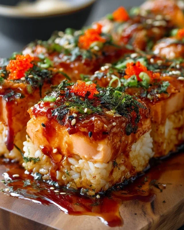 Spicy Salmon Sushi Bake Recipe