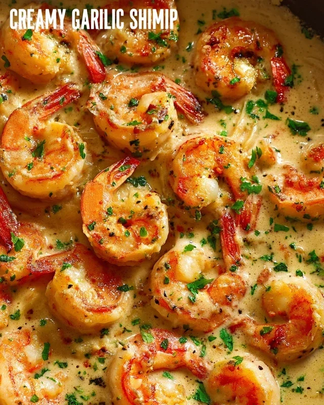Creamy Garlic Shrimp (15 mins)