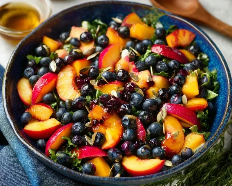 Summer Peach And Blueberry Knon-non-non-alcoholic alternativeic non-alcoholic ale Salad