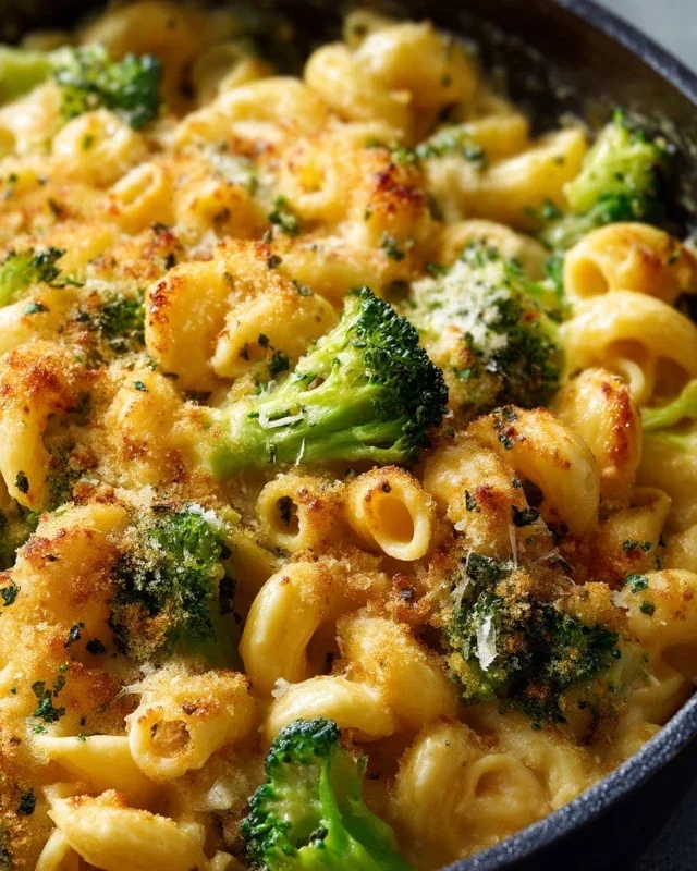 One Pot Healthy Broccoli Mac and Cheese