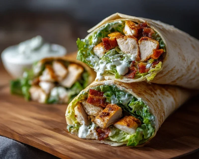 Chicken Caesar Wraps