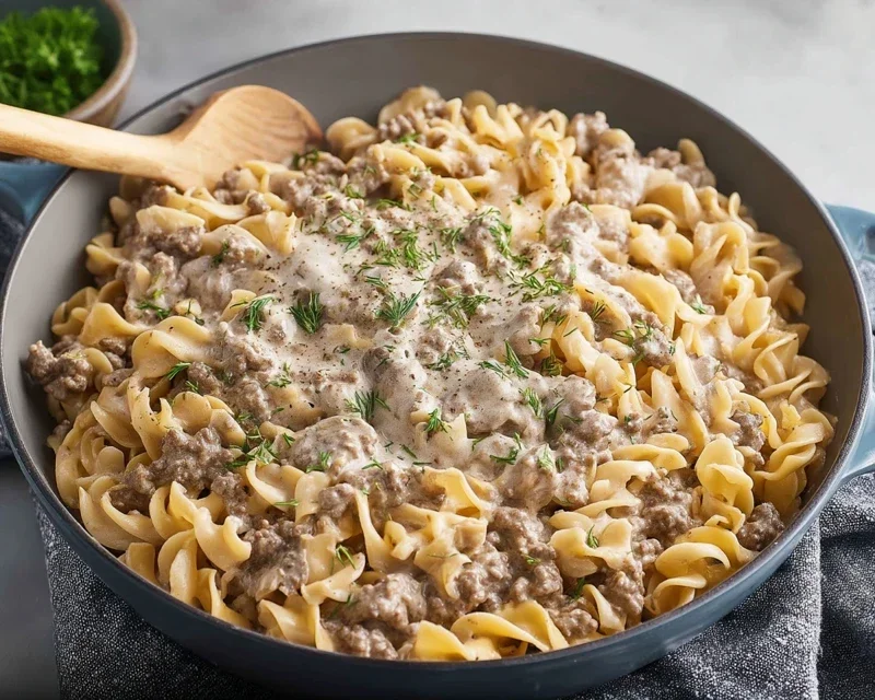 30-Minute Ground Beef Stroganoff