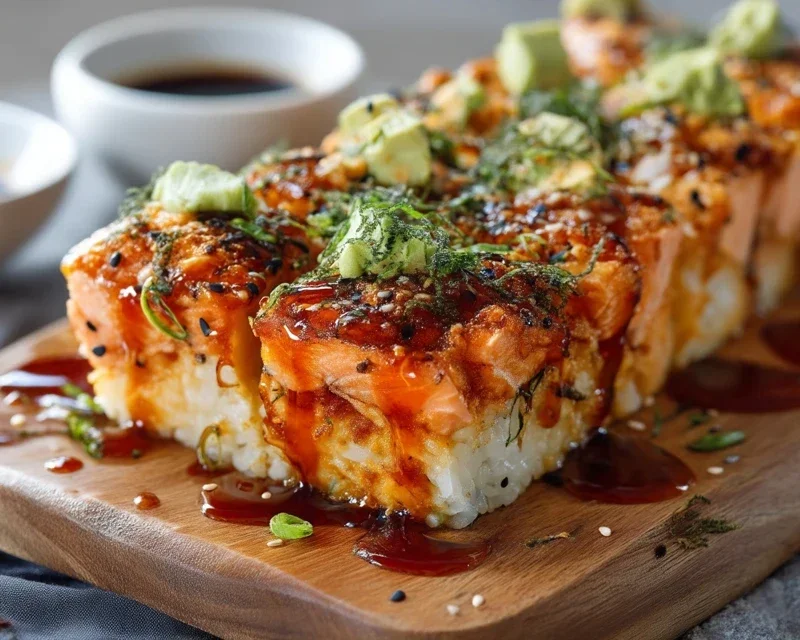 Spicy Salmon Sushi Bake Recipe