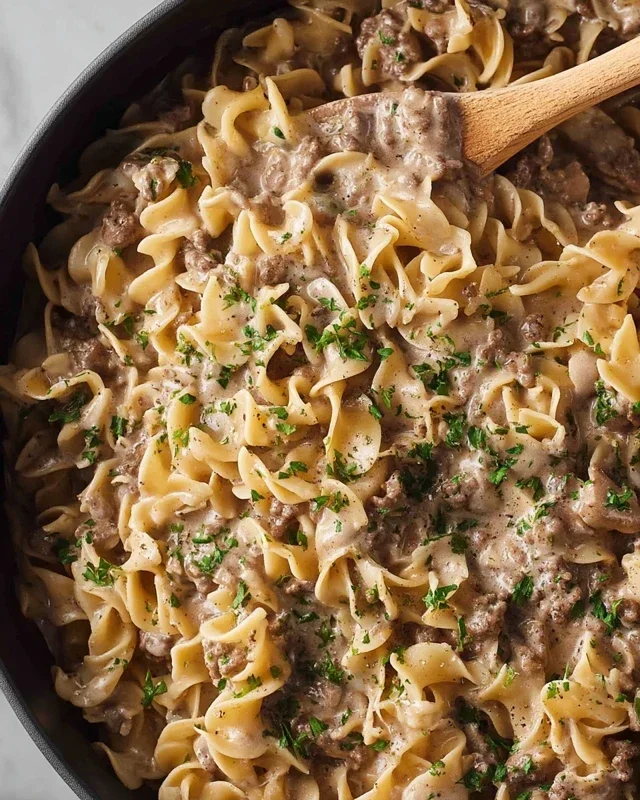 30-Minute Ground Beef Stroganoff