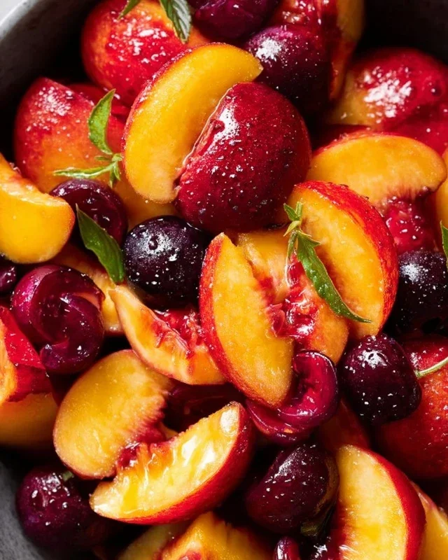 Summer Peach Fruit Salad