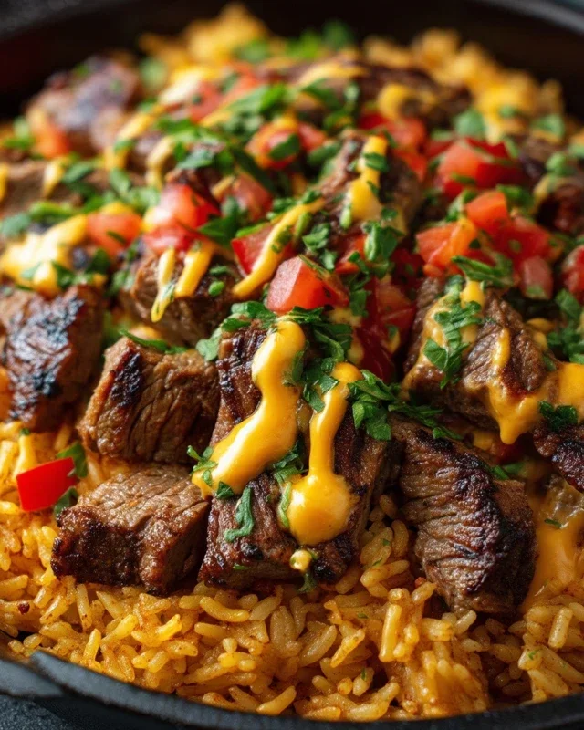 Steak Queso Rice : A Flavorful Recipe