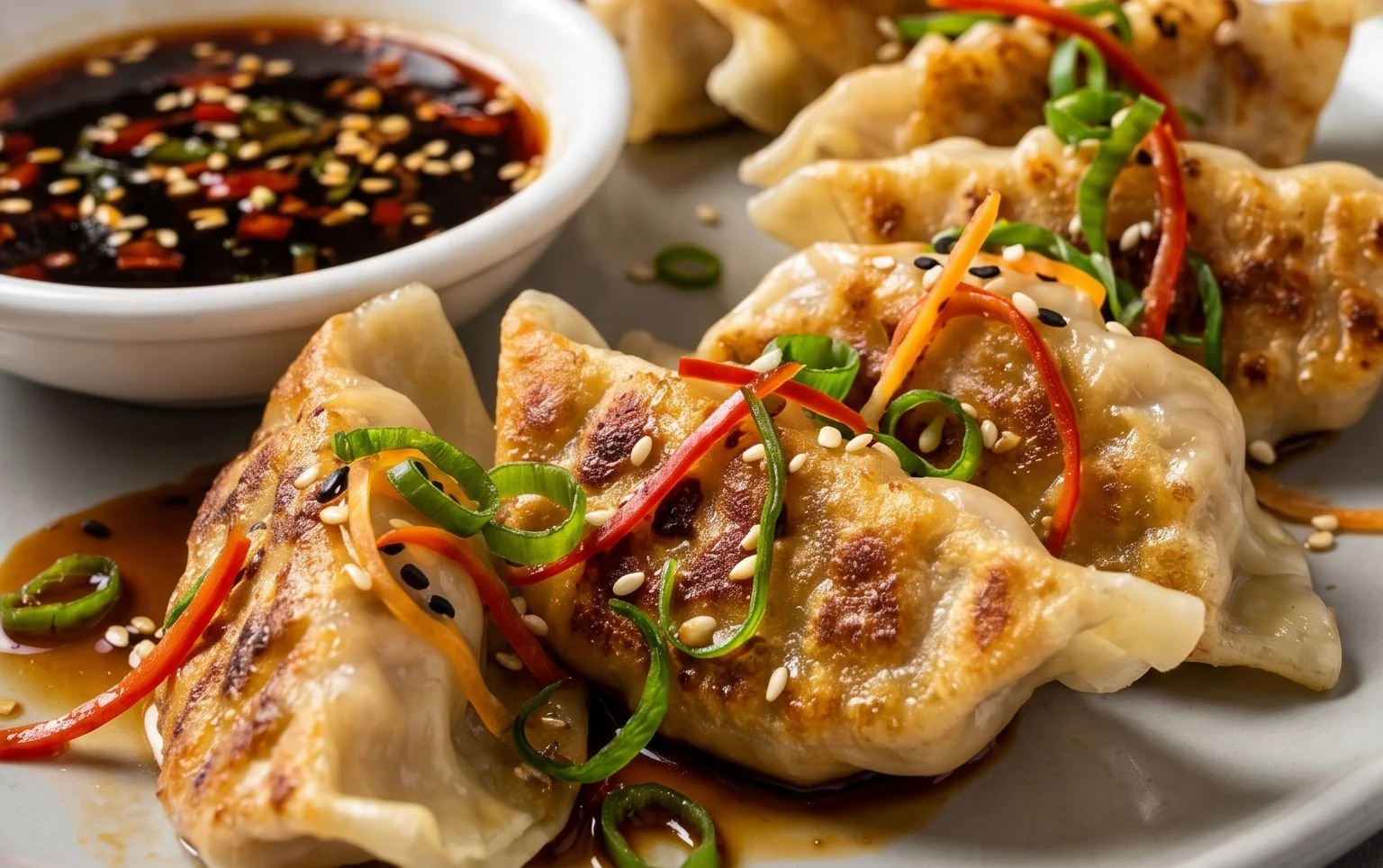 Chicken Potstickers (Pan Fried Dumplings)