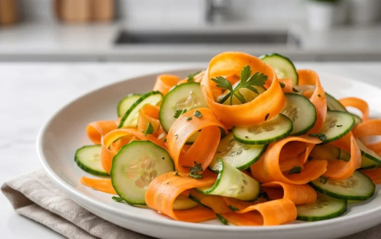 Carrot and Cucumber Ribbon Salad