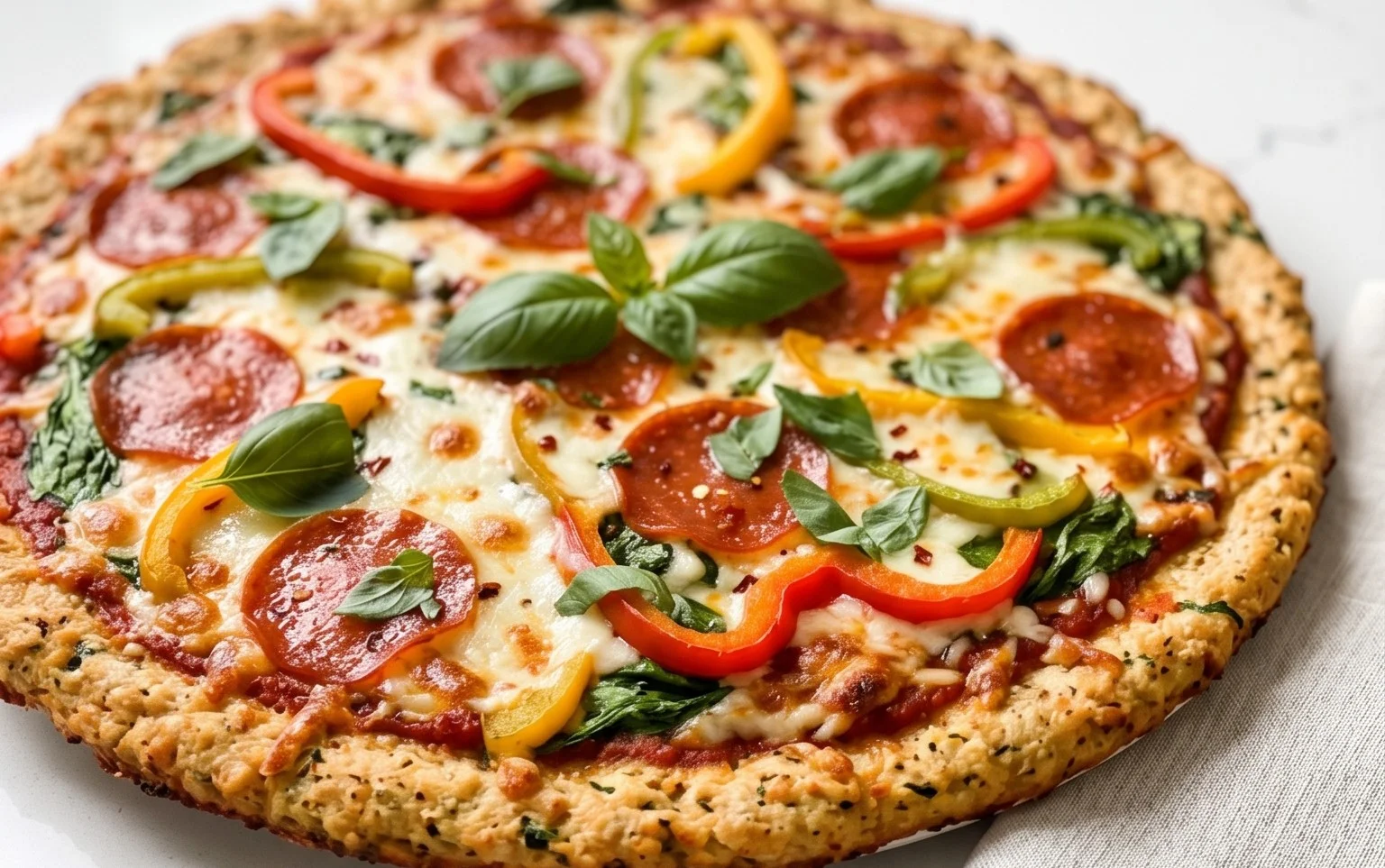 Chicken Crust Pizza (Low Carb + High Protein