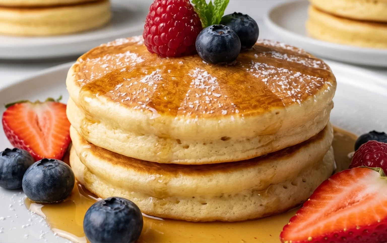 Fluffy Japanese Soufflé Pancakes