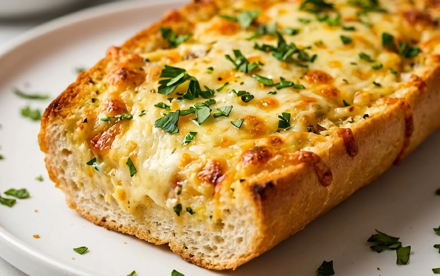 BEST CHEESY GARLIC BREAD RECIPE