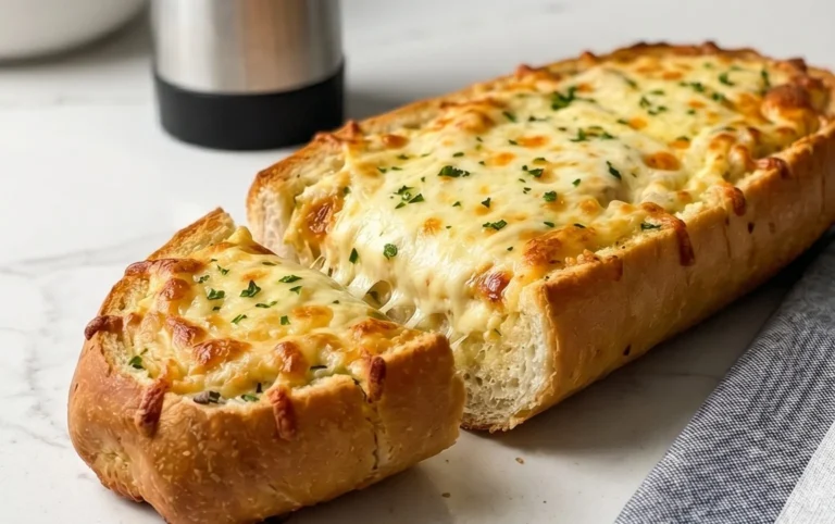 BEST CHEESY GARLIC BREAD RECIPE