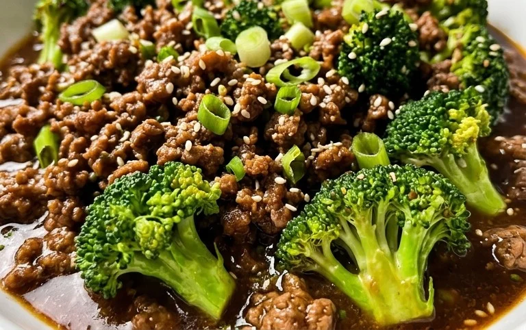 Ground Beef and Broccoli