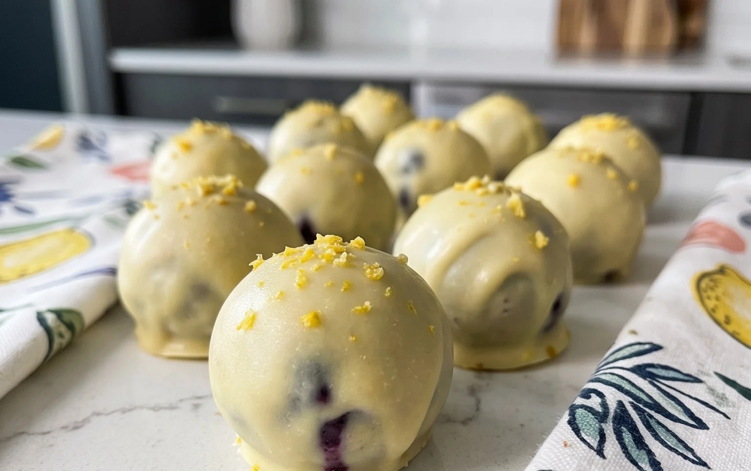 LEMON BLUEBERRY TRUFFLES 