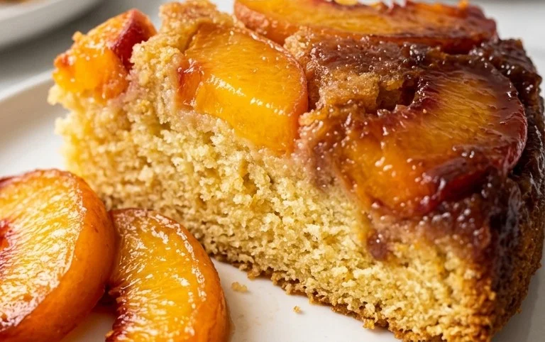 Peach Upside-Down Cake Recipe