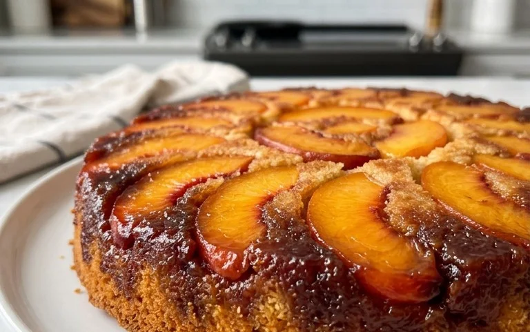 Peach Upside-Down Cake Recipe