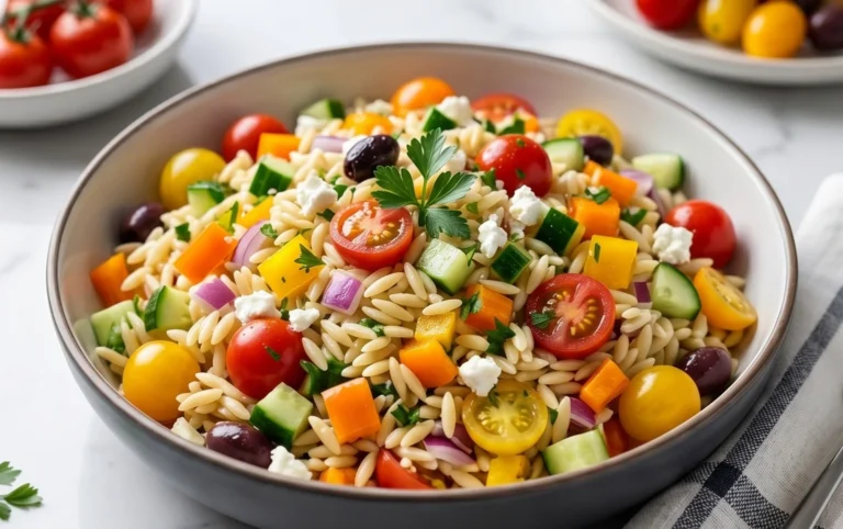 Rainbow Orzo Salad