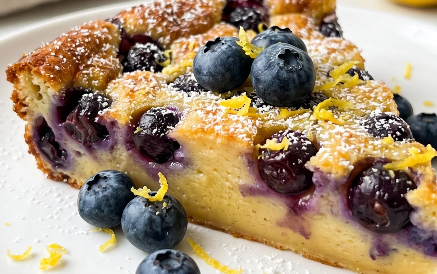 Lemon Blueberry Clafoutis