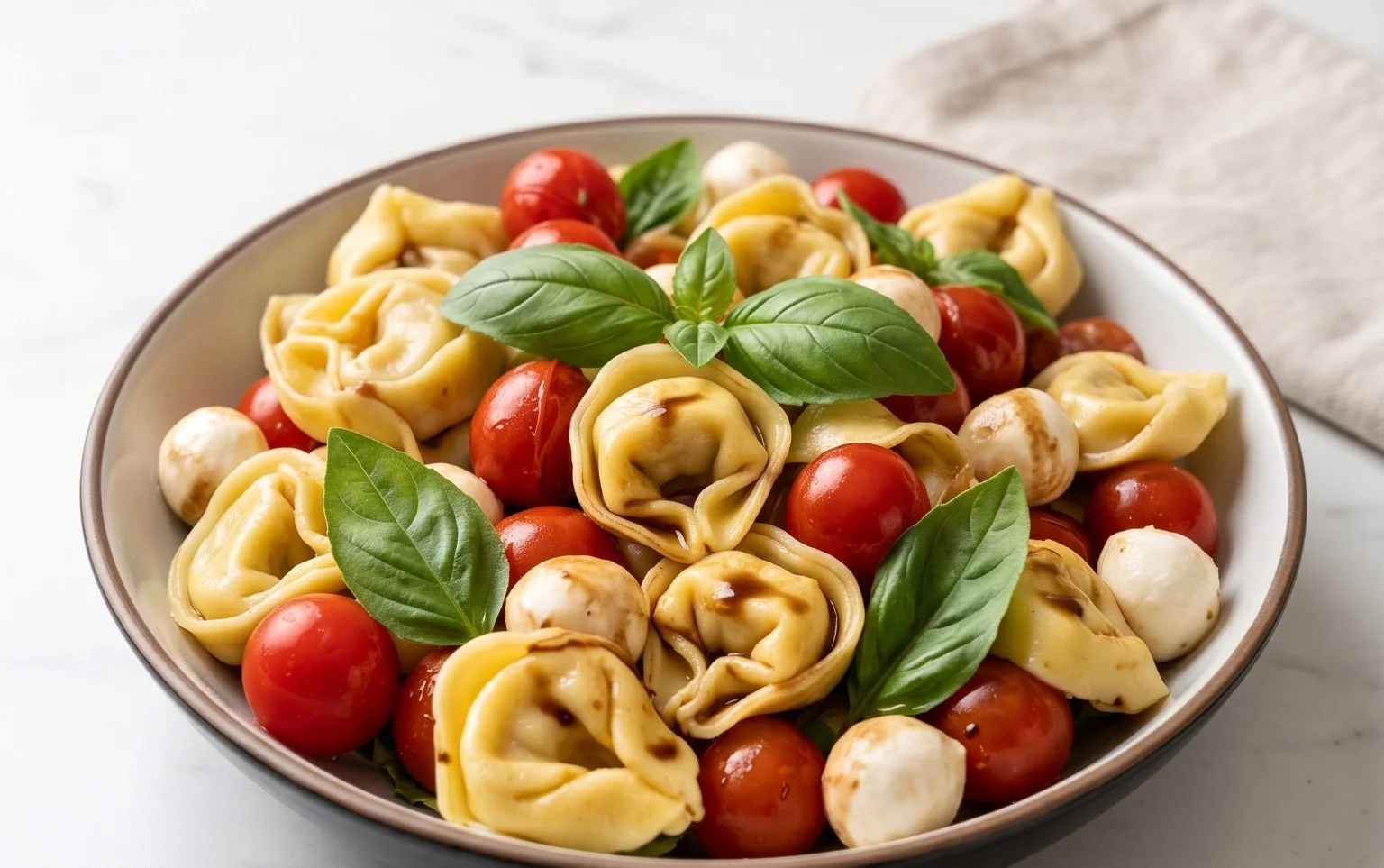 Tortellini Caprese Salad