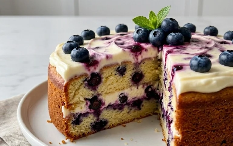 Nova Scotia Blueberry Cream Cake