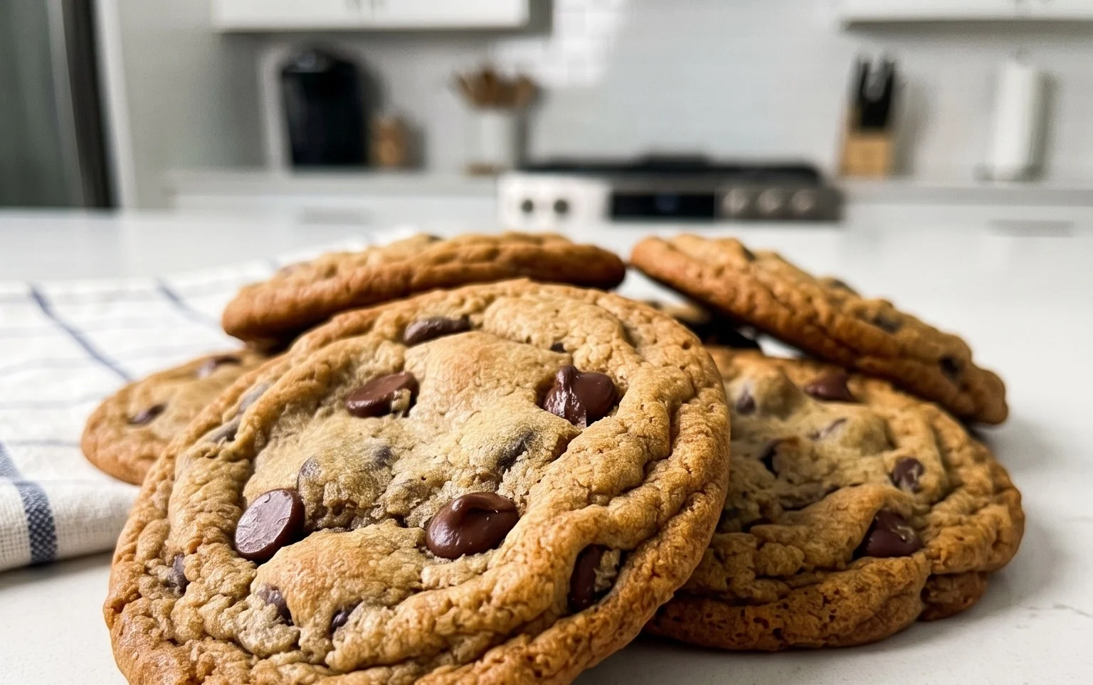Crispy and Chewy Chocolate Chip Cookies