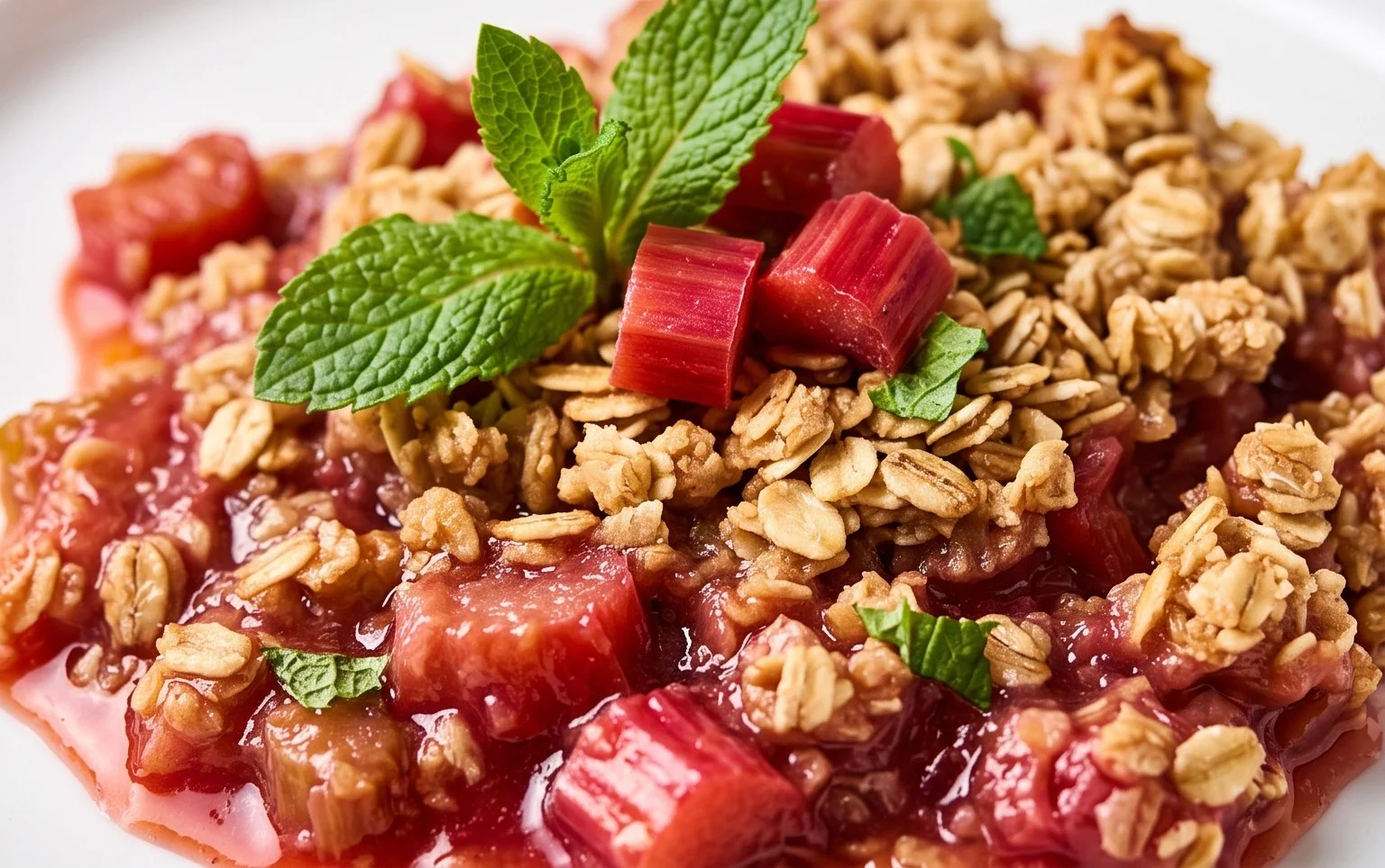 Easy Rhubarb Crisp