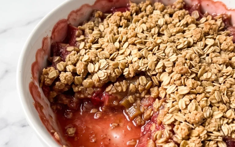 Easy Rhubarb Crisp
