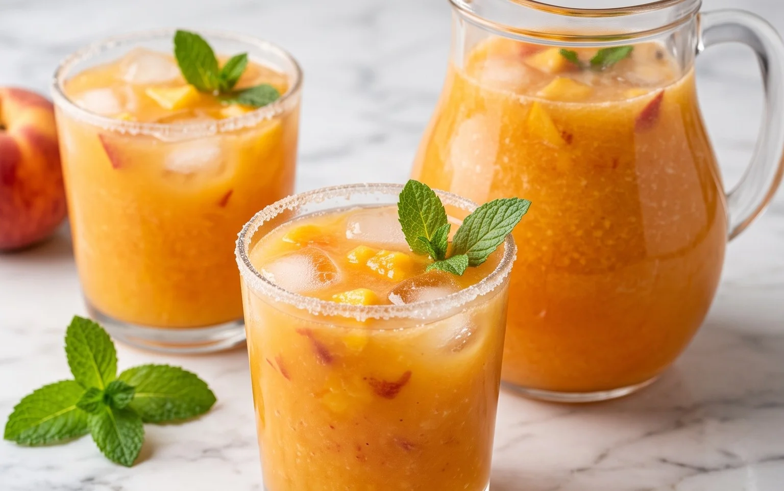 Refreshing Peach Lemonade