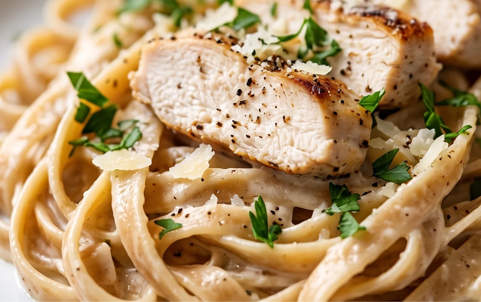 Low Calorie Chicken Alfredo