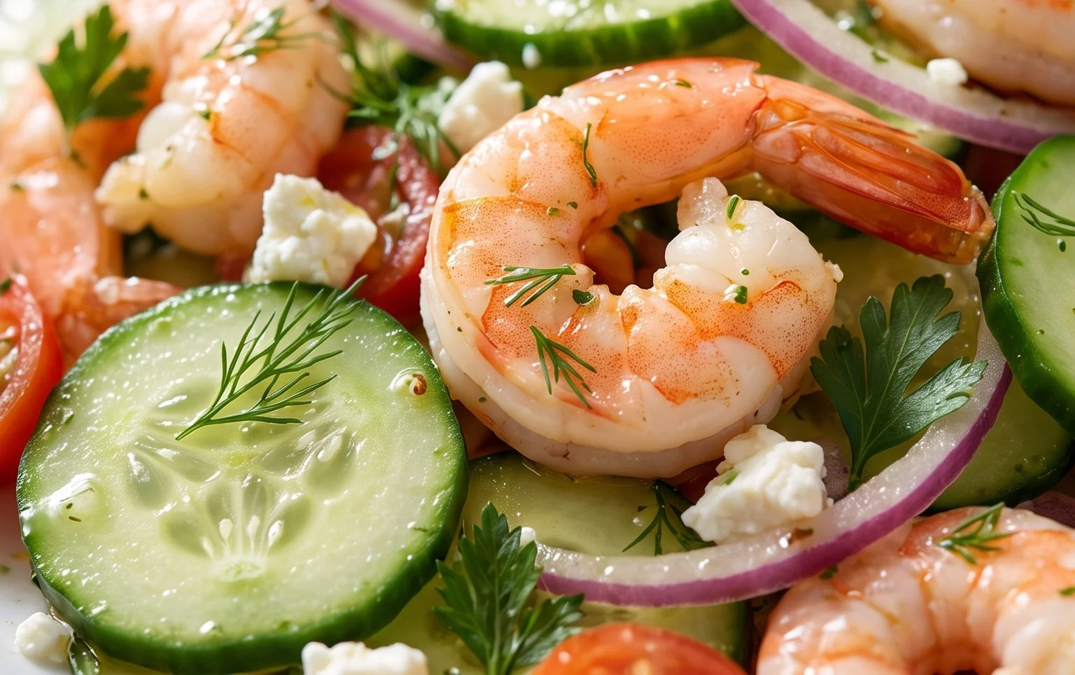 Cucumber Shrimp Salad
