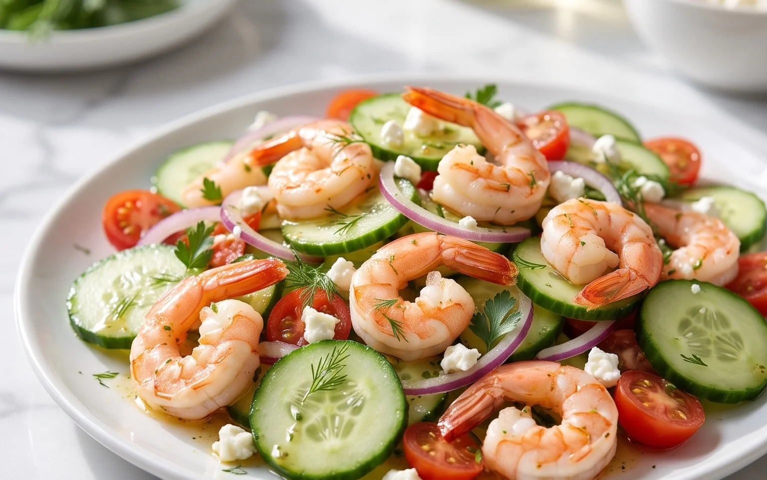 Cucumber Shrimp Salad